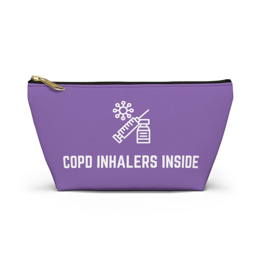 Personalized COPD Inhalers Inside Pouch for Medication Storage Travel Organizer for COPD Relief and Respiratory Health Essentials
