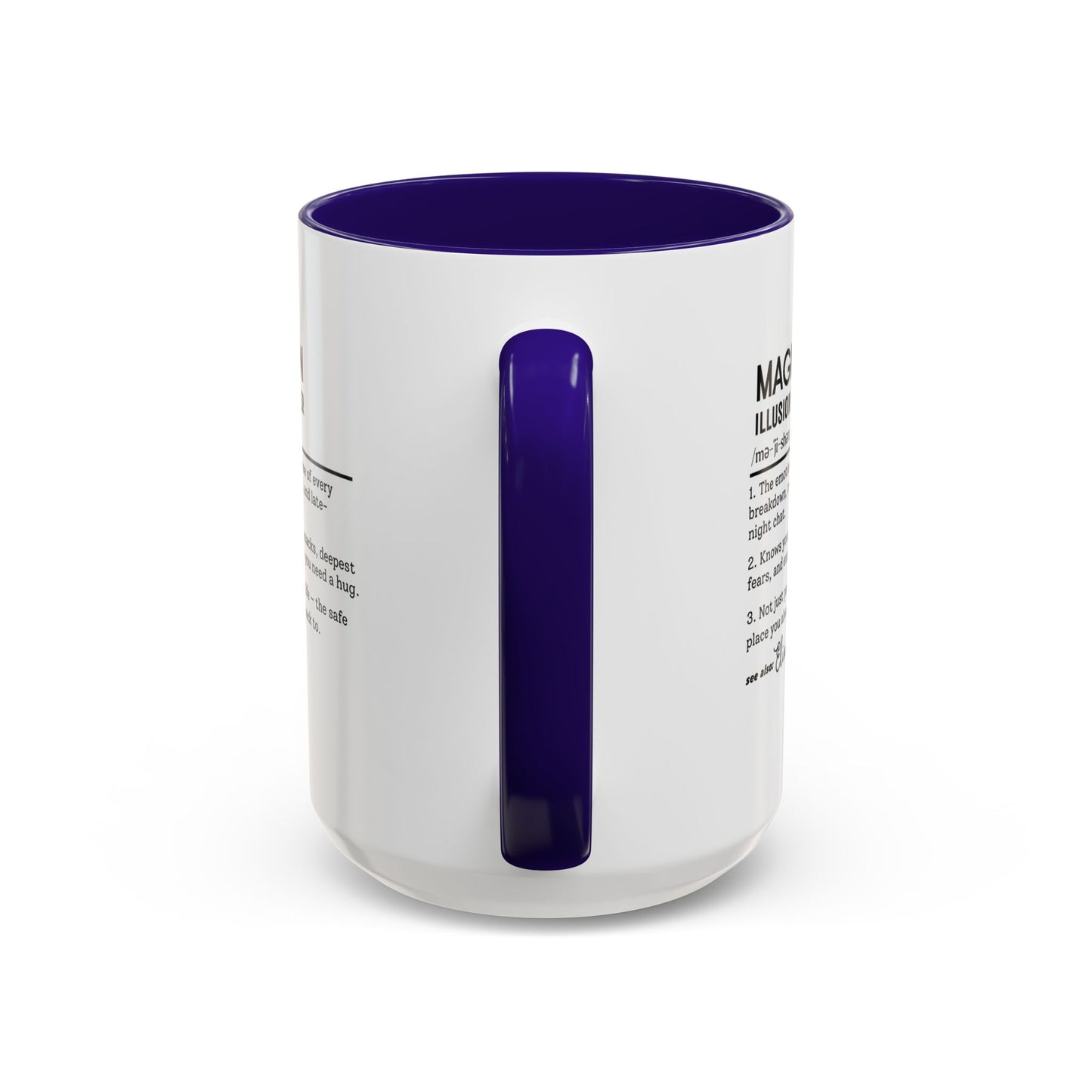 Custom Magician Dictionary Mug, Funny Illusion Hustler Gift Mug, Personalized Magic Performer Cup, Colorful Mugs (11oz, 15oz)