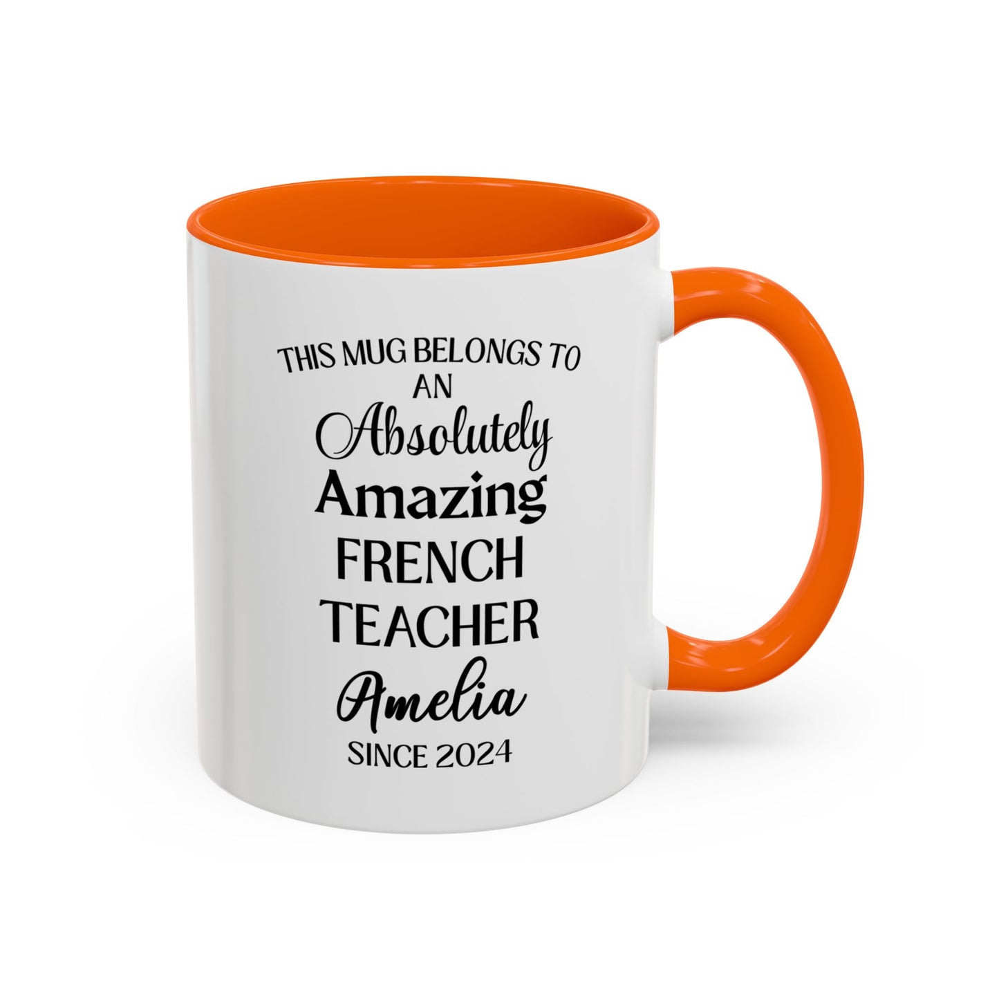 Custom French Teacher Mug, Funny Language Instructor Gift, Personalized French Mug, Francophile Gift, Appreciation Cup