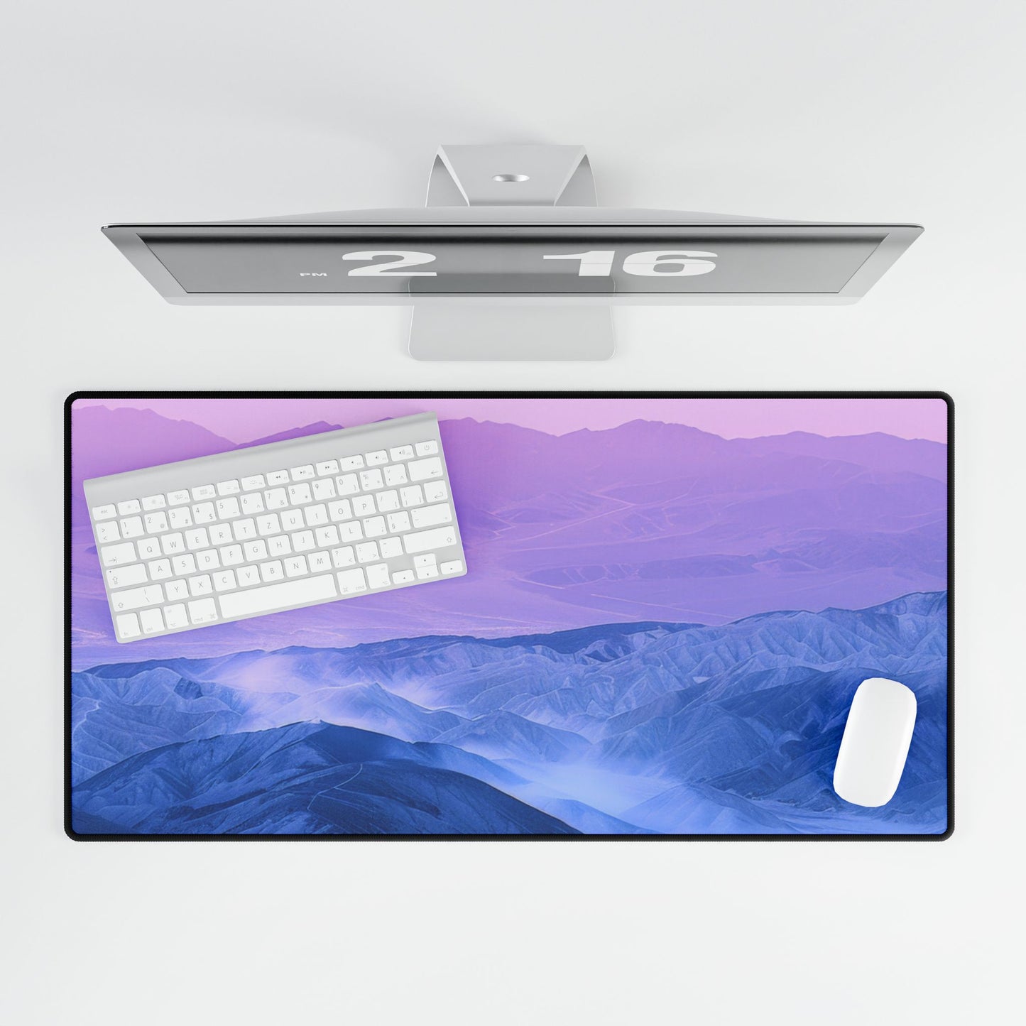 Mountain View Desk Mat - Office Accessory, Desk Organizer, Home Office Decor, Gift for Students, Aesthetic Workspace