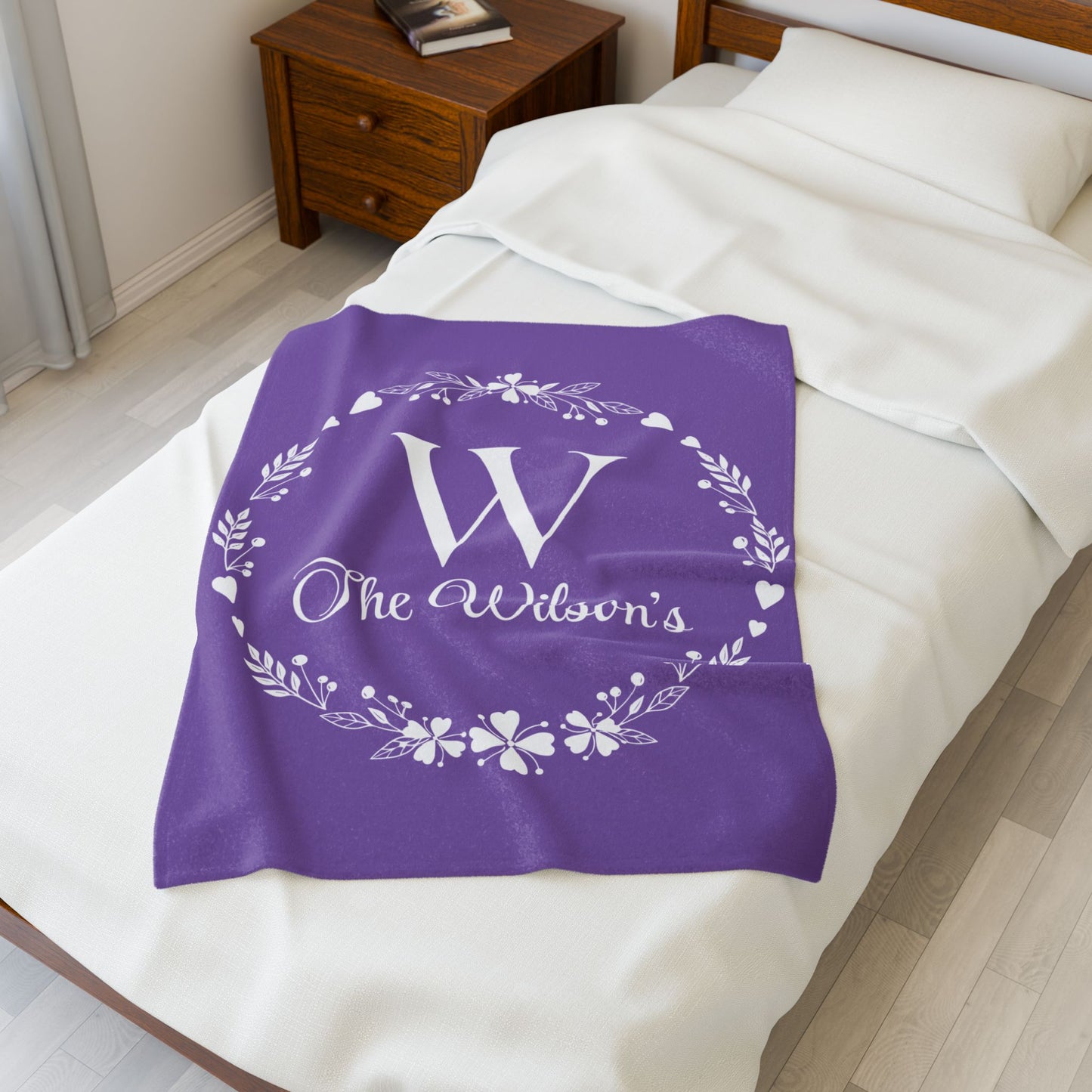 Custom Family Name Blanket, Last Name Blanket, Initials Blanket, Wedding Gift, Anniversary Gift, Housewarming Gift, Gift for Family