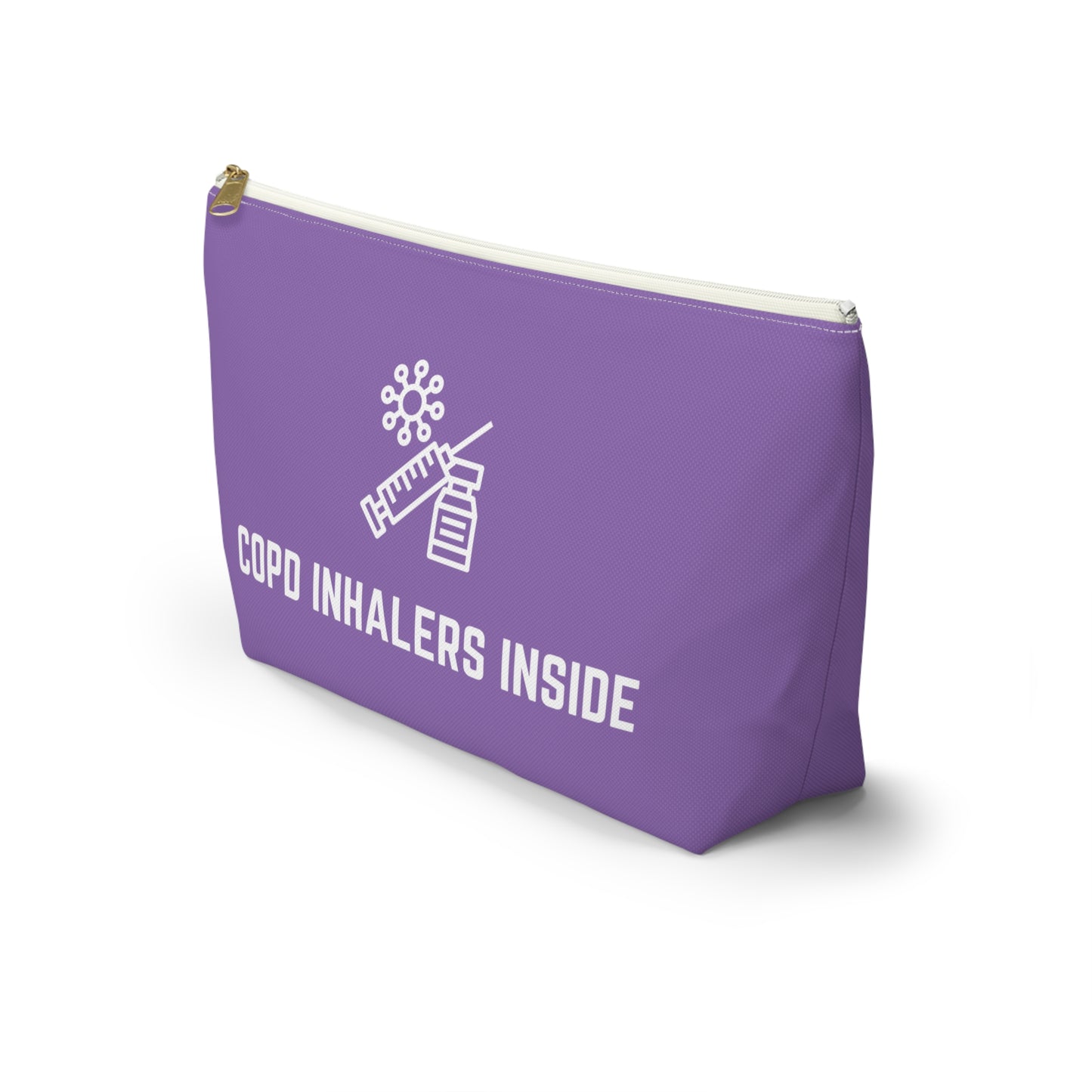 Personalized COPD Inhalers Inside Pouch for Medication Storage Travel Organizer for COPD Relief and Respiratory Health Essentials