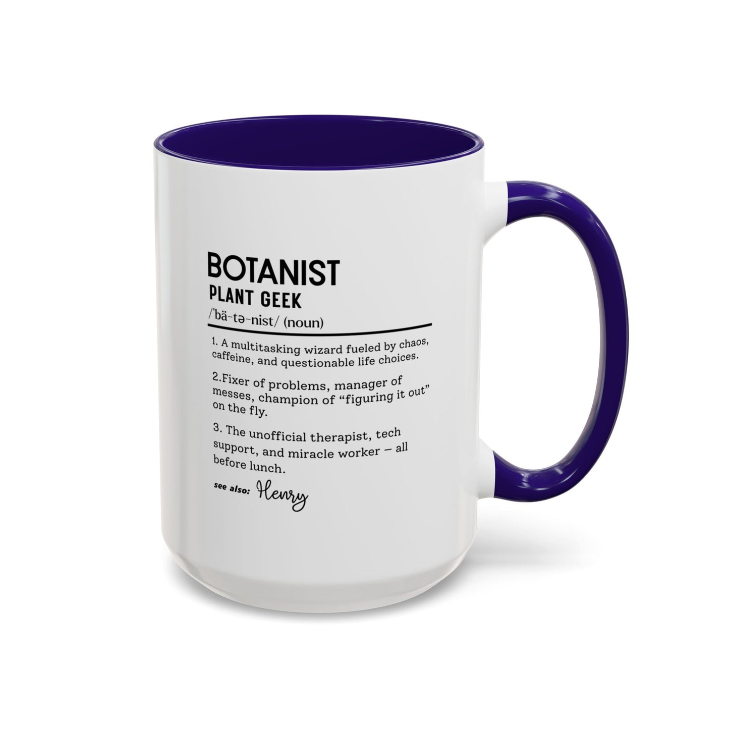 Funny Botanist Mug, Plant Geek Dictionary Mug, Custom Botanical Gift, Nature Lover Coffee Cup, Colorful Mugs (11oz, 15oz), Plant Nerd Mug