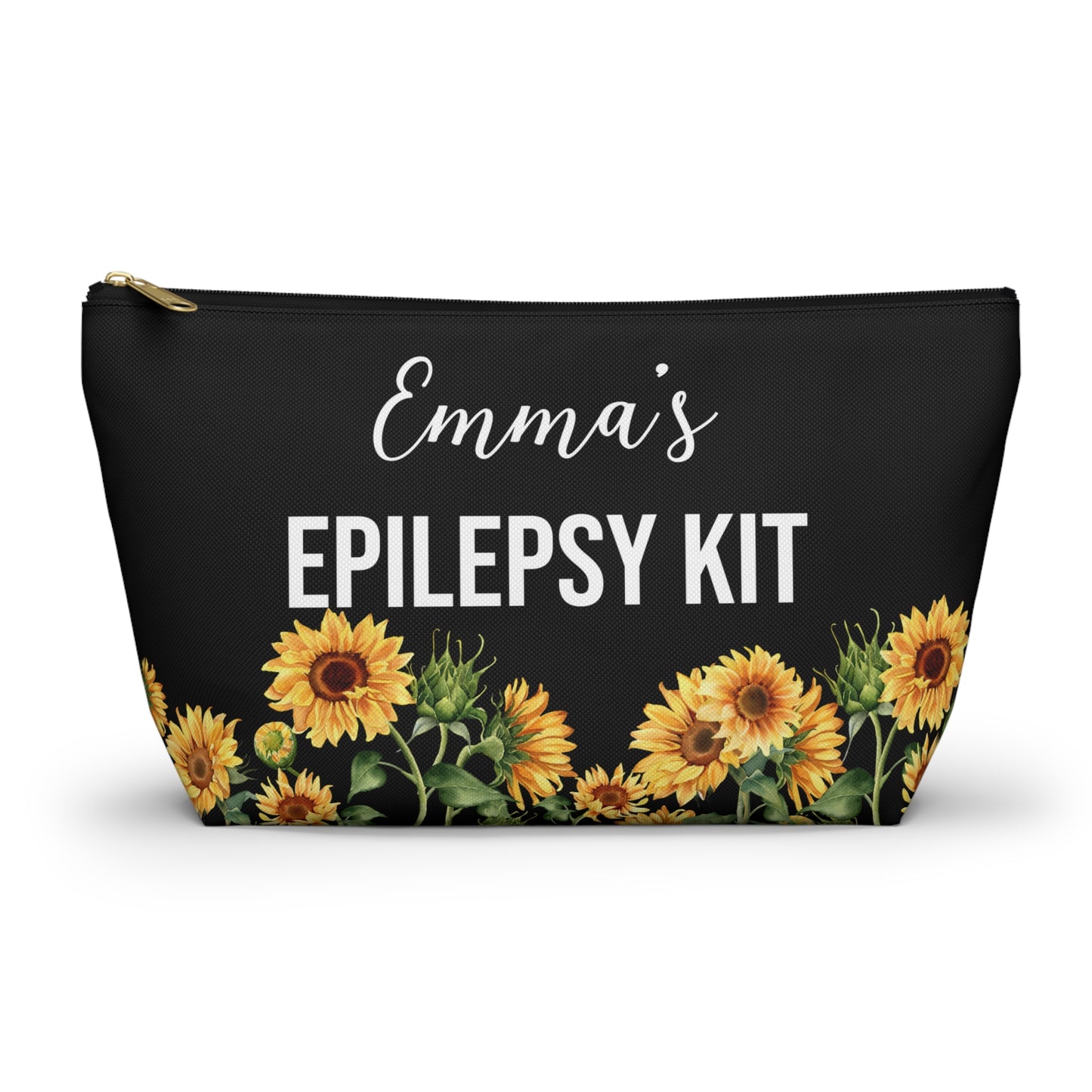 Epilepsy Kit Pouch for Emergency Meds and Daily Use Personalized Seizure Alert Bag for Medication Storage Travel and Medical Preparedness
