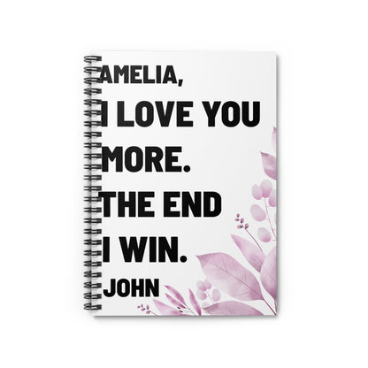 Personalized Anniversary Gift for Girlfriend, Cotton Anniversary Book, Funny Gift for Husband, Custom Couples Journal, Valentine Gift