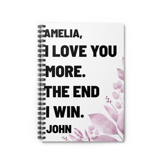 Personalized Anniversary Gift for Girlfriend, Cotton Anniversary Book, Funny Gift for Husband, Custom Couples Journal, Valentine Gift