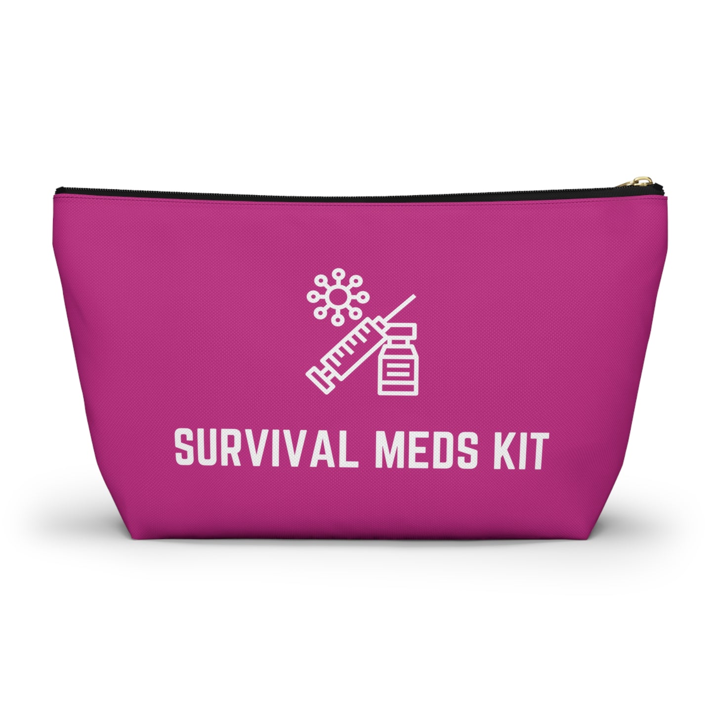 Personalized Survival Meds Kit Pouch for Emergency Medication Storage Travel Organizer for First Aid and Daily Health Essentials