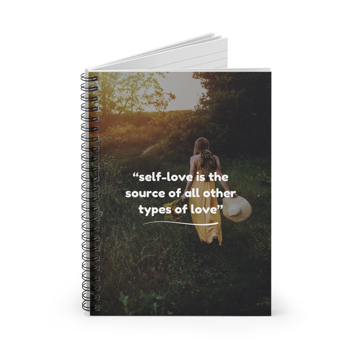 Personalized Self Love Journal Book, Custom Affirmation Notebook, Mental Wellness Gift, Daily Reflection Journal, Name Mindfulness Book