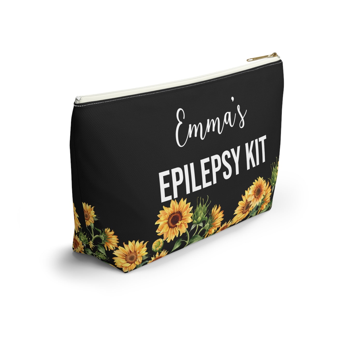 Epilepsy Kit Pouch for Emergency Meds and Daily Use Personalized Seizure Alert Bag for Medication Storage Travel and Medical Preparedness
