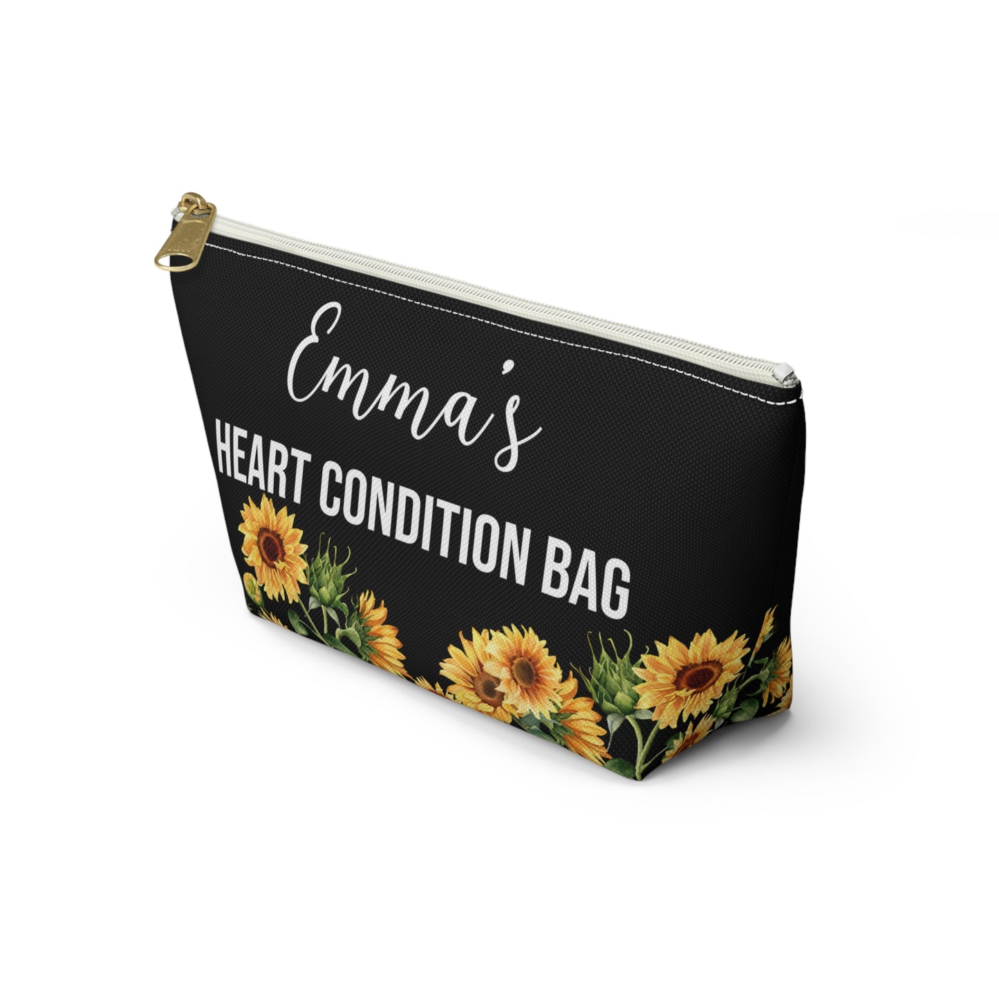 Heart Condition Bag for Emergency Meds Personalized Medical Alert Pouch for Heart Medications Travel Organizer for Daily Essentials