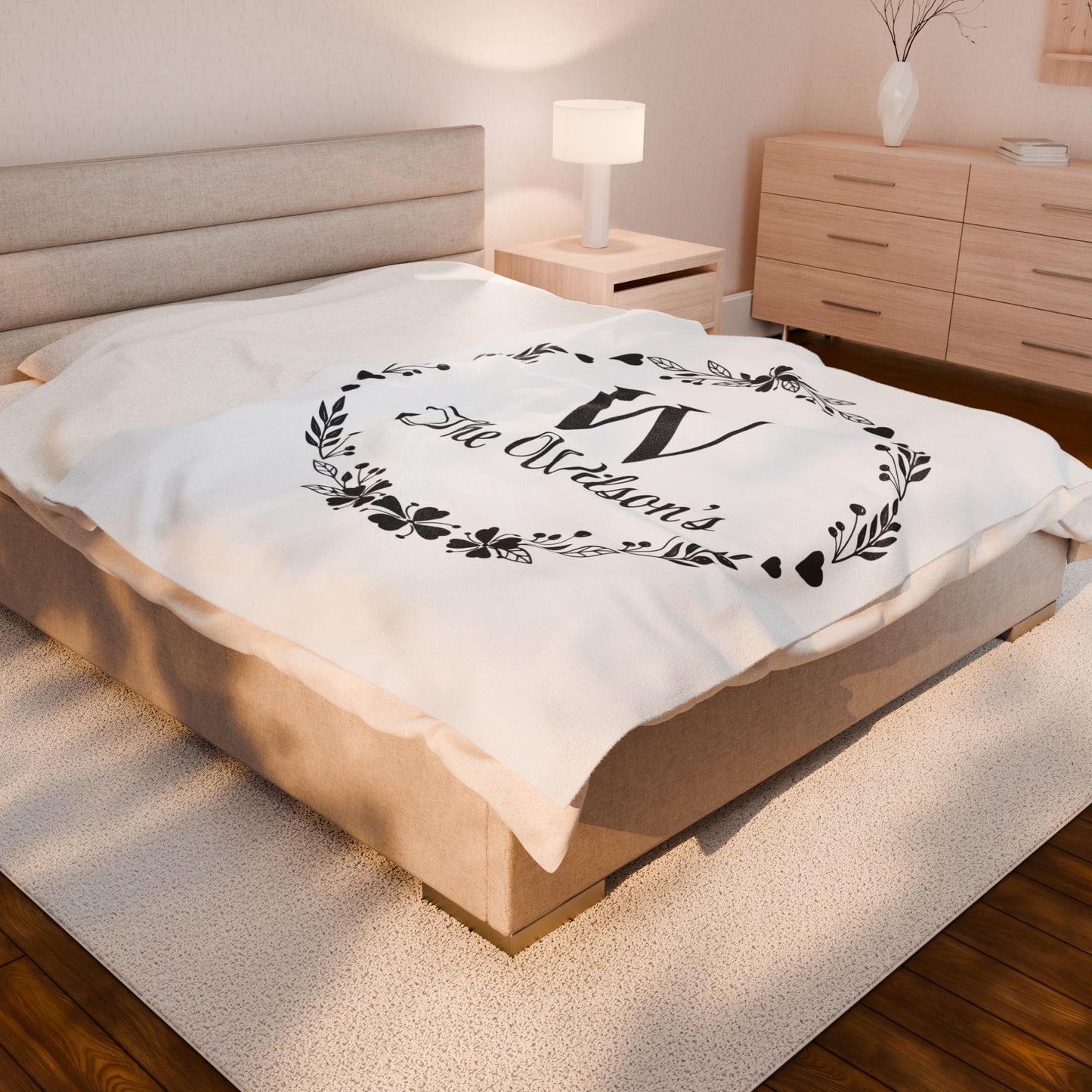 Custom Family Name Blanket, Last Name Blanket, Initials Blanket, Wedding Gift, Anniversary Gift, Housewarming Gift, Gift for Family