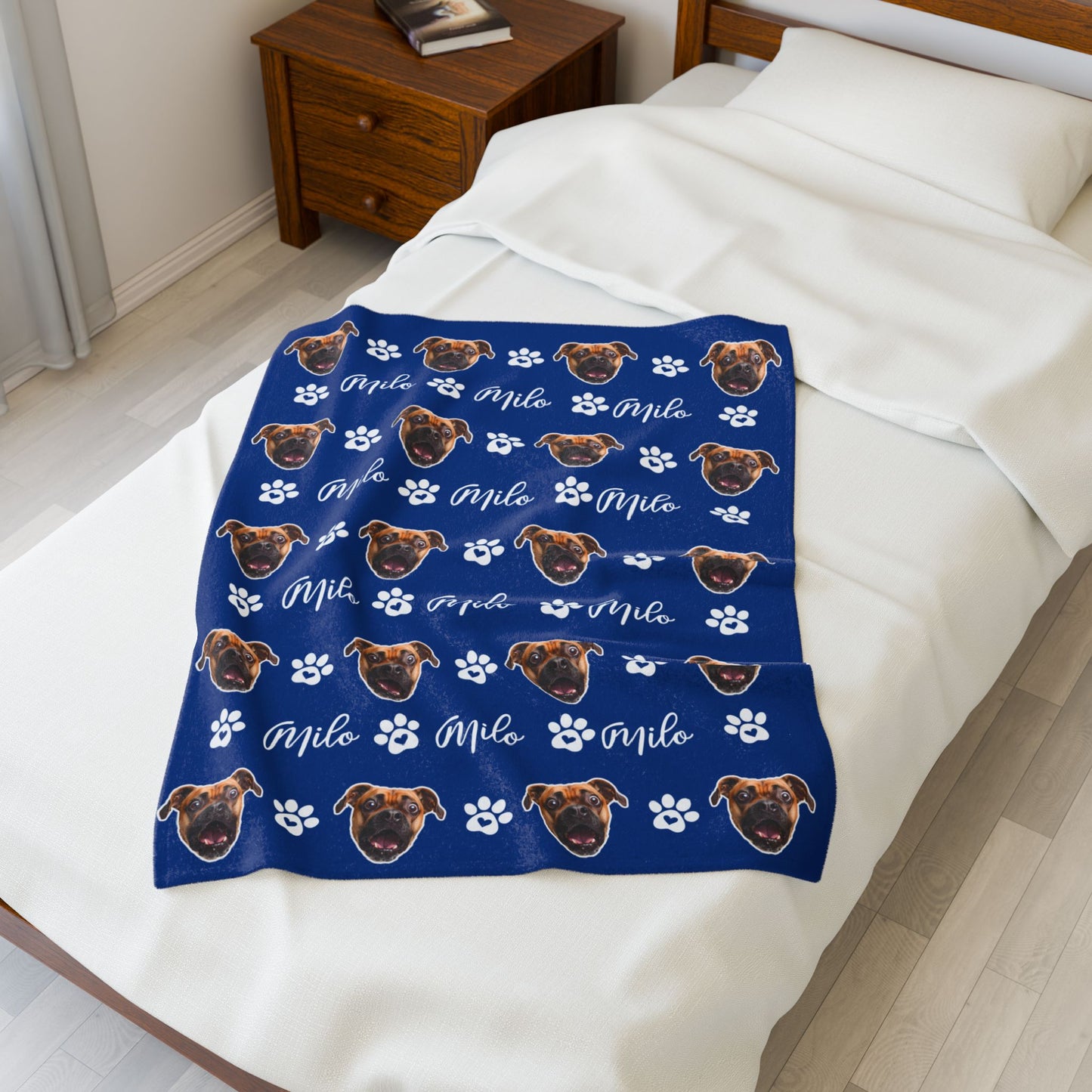 Custom Pet Blanket, Pet Photo Blanket, Custom Dog Blanket, Personalized Dog Blanket, Cat Picture Blanket, Dog Dad Gift, Pet Lover Gift
