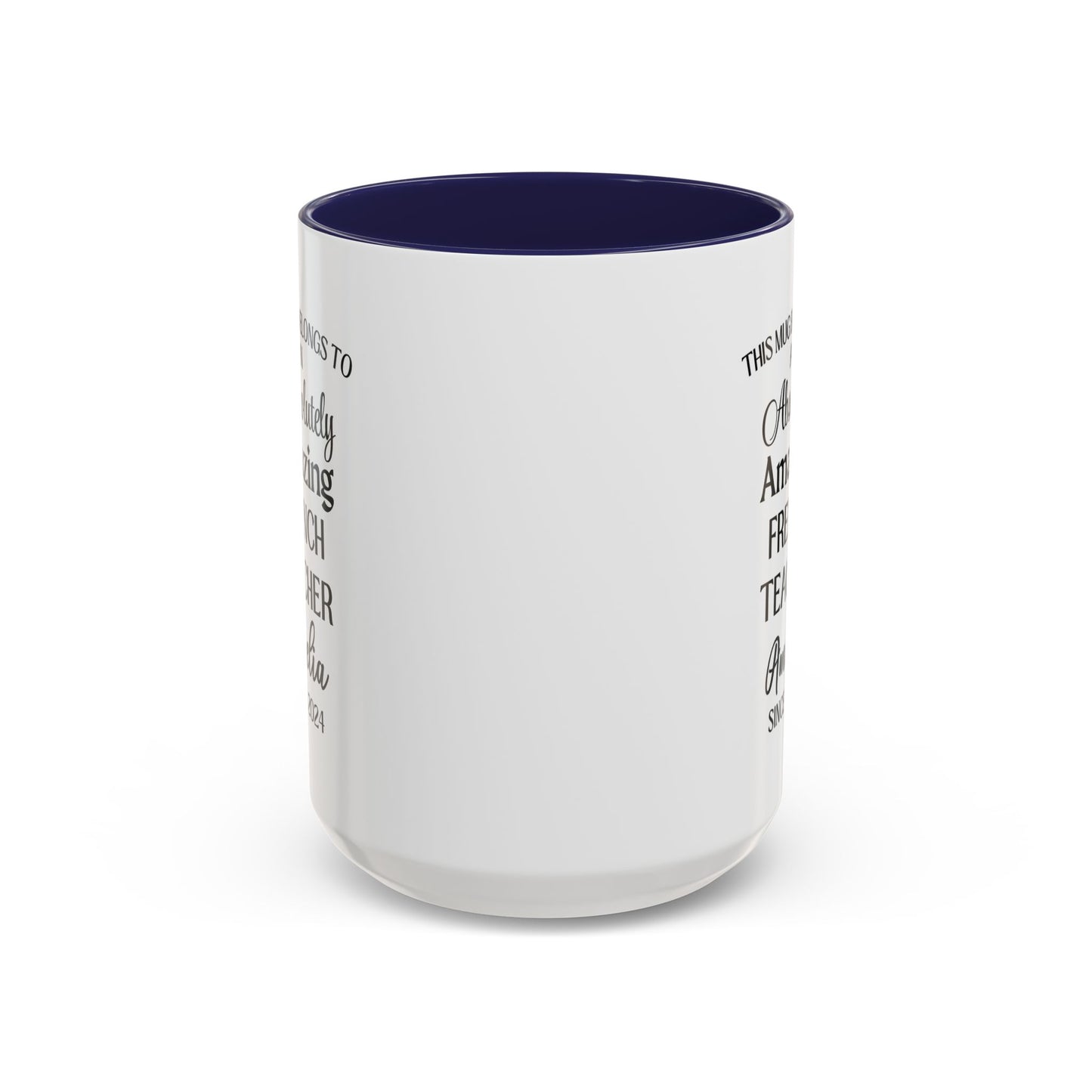 Custom French Teacher Mug, Funny Language Instructor Gift, Personalized French Mug, Francophile Gift, Appreciation Cup