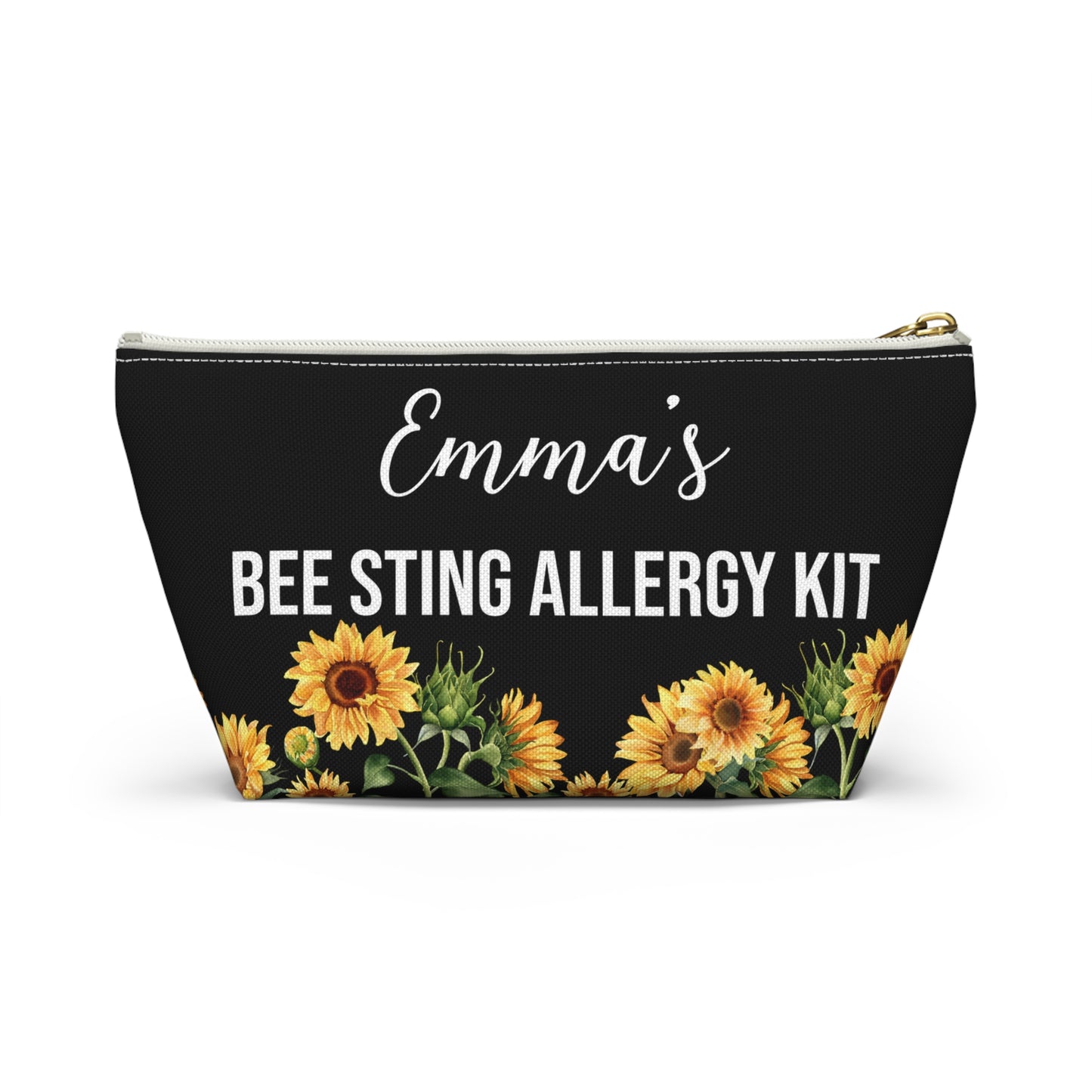 Personalized Bee Sting Allergy Kit with Epipen Storage for Emergency Use Portable Medical Alert Pouch for Kids and Adults Travel Friendly