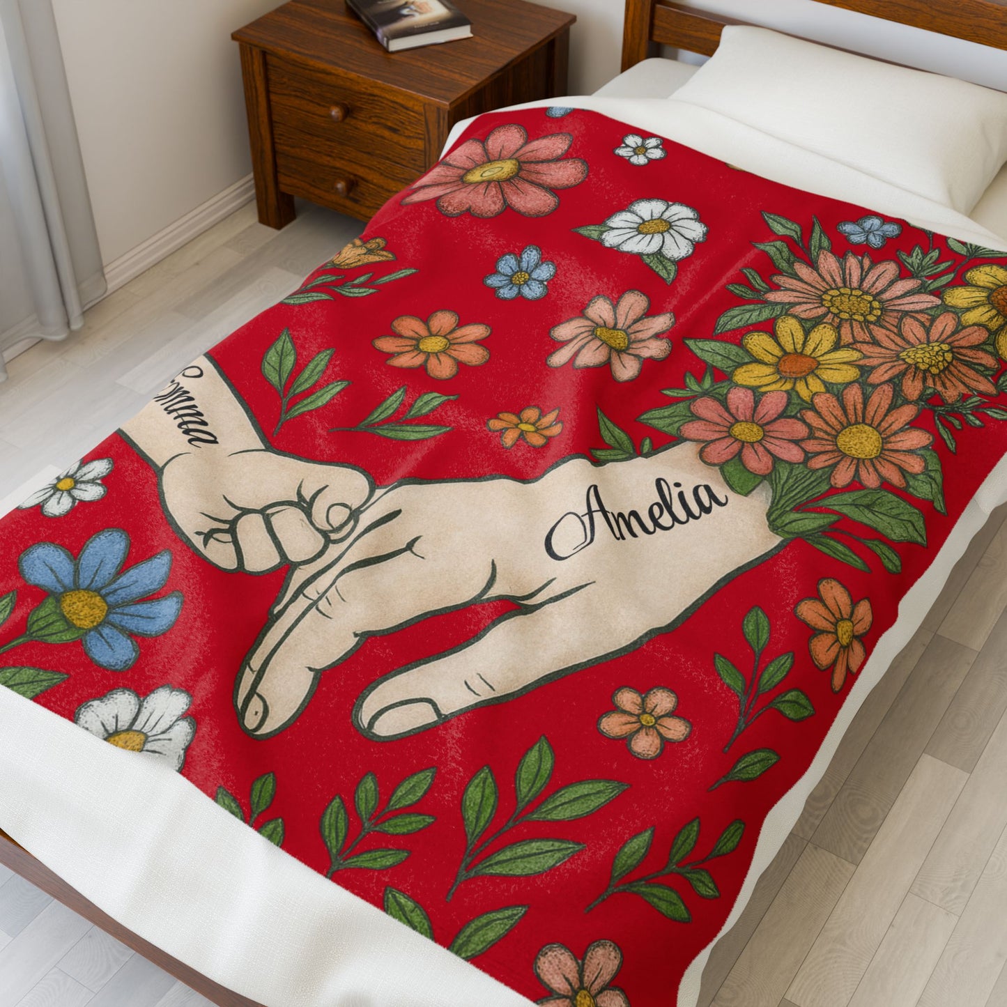 Couple Blanket, Personalized Name Blanket, Custom Love Blanket, Anniversary Gift, Wedding Gift, Romantic Blanket, Gift for Him Her