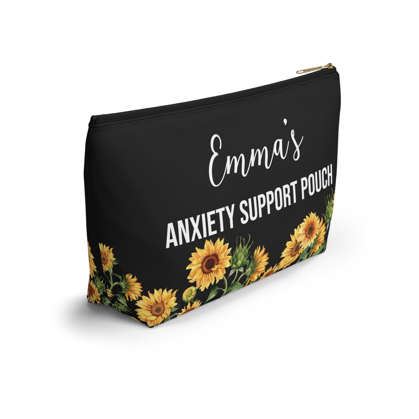 Personalized Anxiety Support Pouch for  Mental Health Essentials Bag Stress Relief Organizer for Daily Use Travel or School
