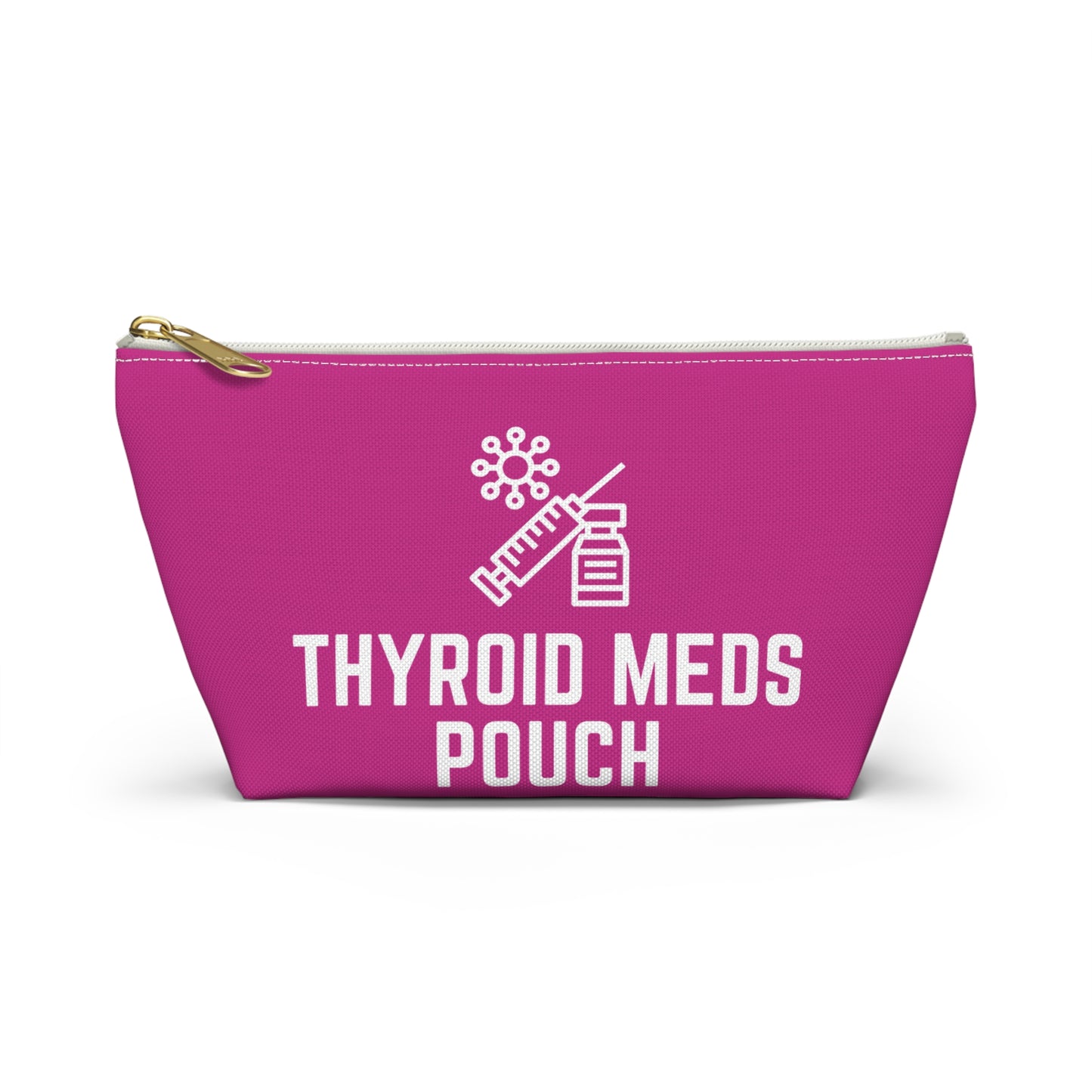 Personalized Thyroid Meds Pouch for Daily Medication Storage Travel Organizer for Hypothyroidism and Health Essentials