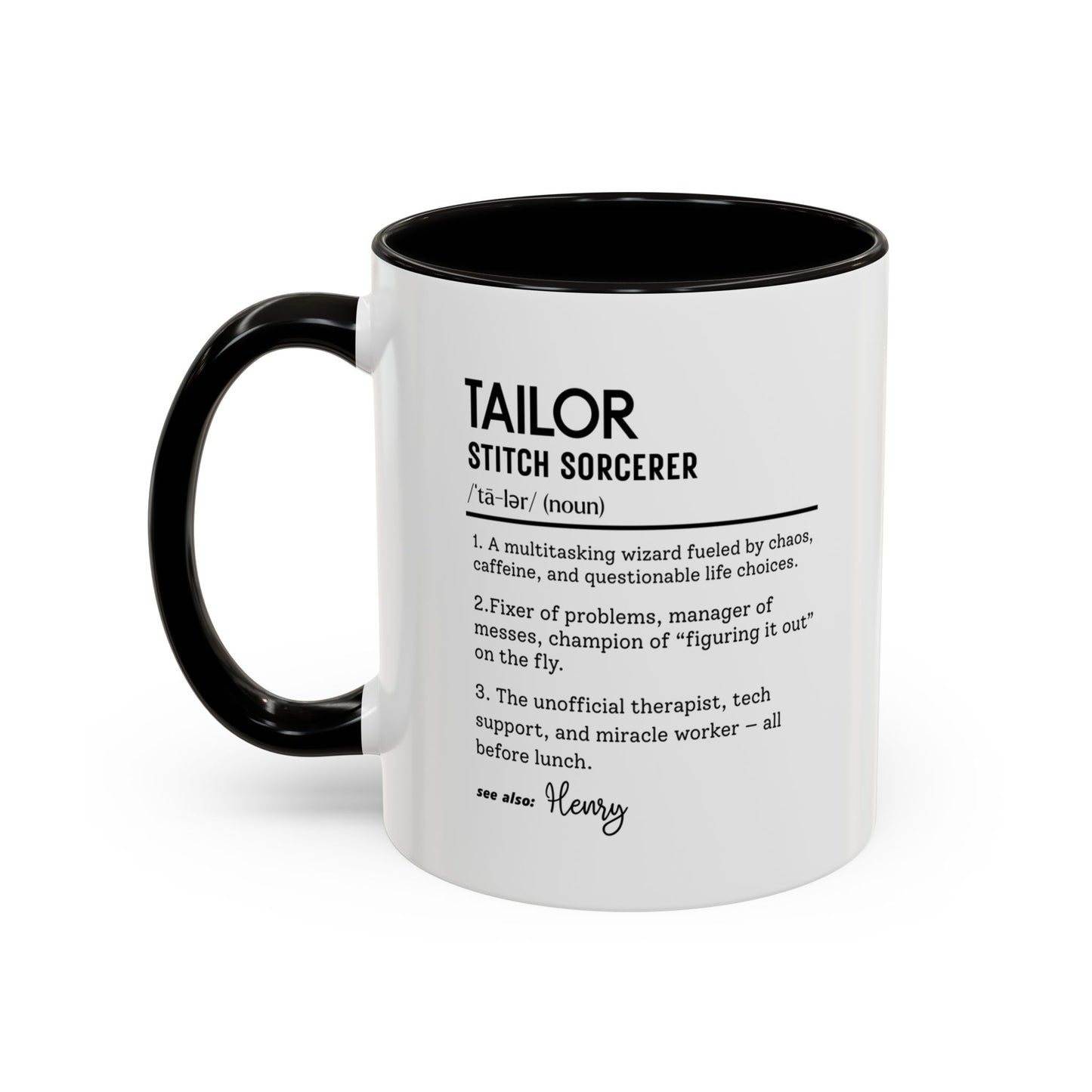Tailor Mug, Stitch Sorcerer Gift, Sewing Lover Coffee Mug, Seamstress Appreciation Gift, Colorful Mugs (11oz, 15oz)