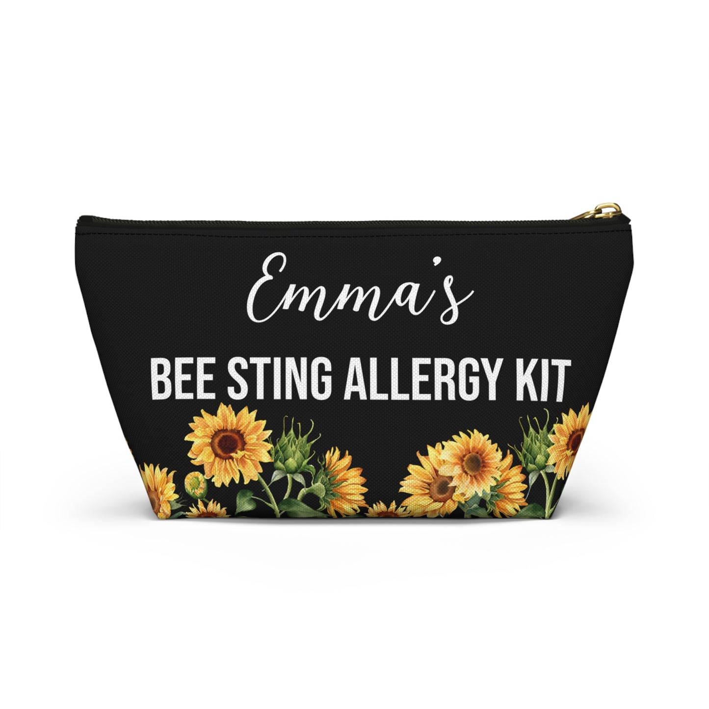 Personalized Bee Sting Allergy Kit with Epipen Storage for Emergency Use Portable Medical Alert Pouch for Kids and Adults Travel Friendly
