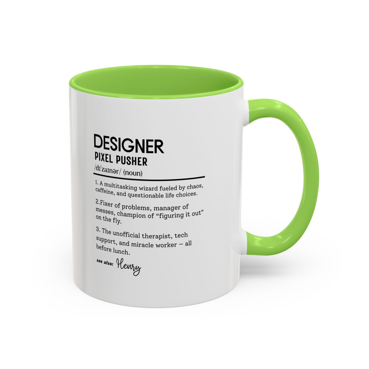 Custom Designer Mug, Funny Graphic Designer Gift, Personalized Design Coffee Cup, Creative Hustler Definition Mug, UX UI Artist Mug