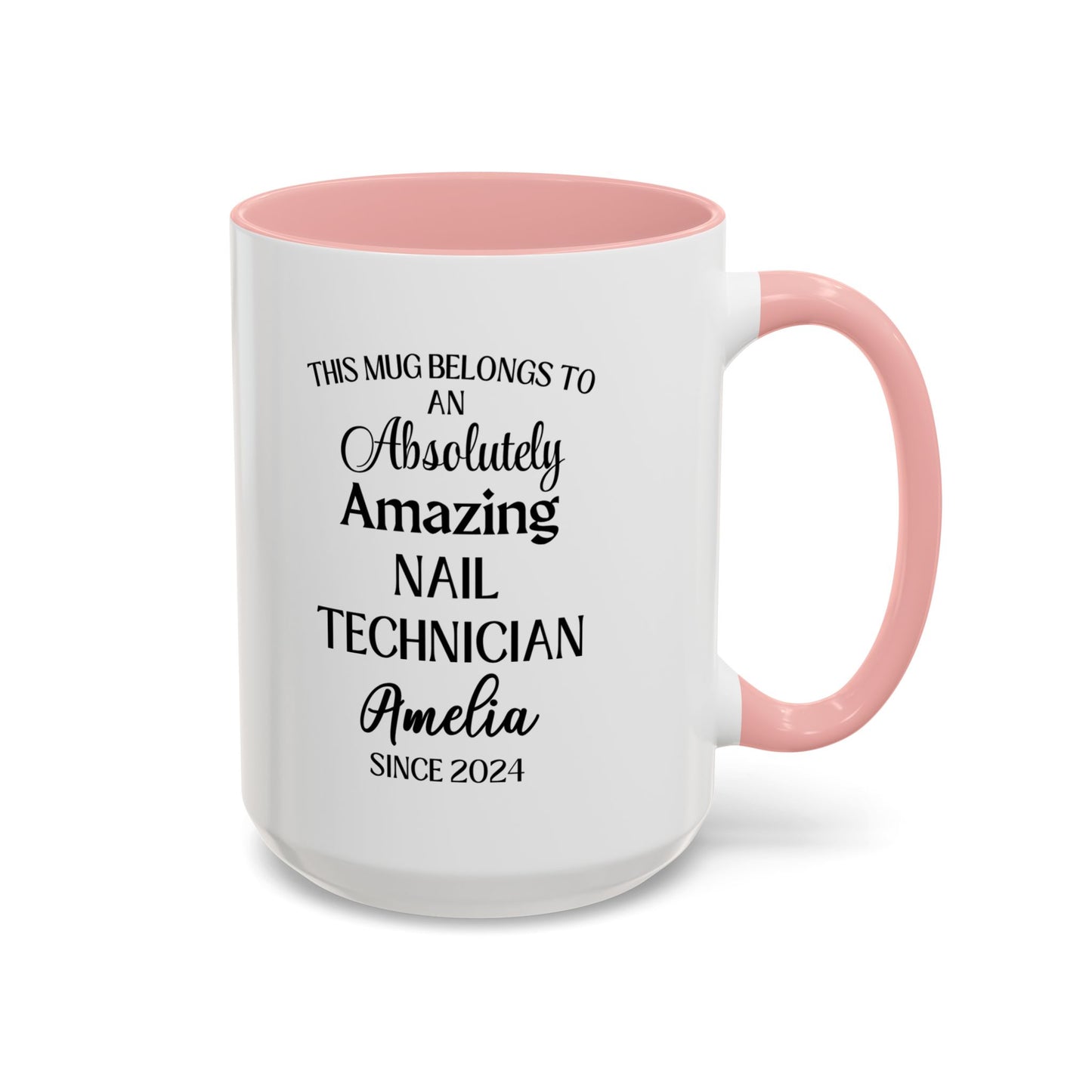 Coffee Mug, Custom Nail Technician Mug, Funny Nail Tech Gift, Personalized Salon Mug, Nail Artist Coffee Cup, Beauty Professional Gift