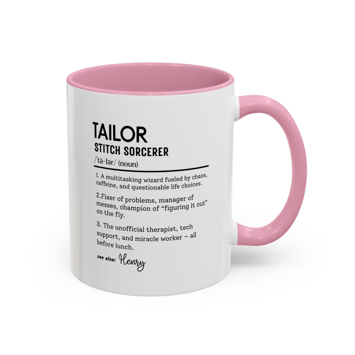 Tailor Mug, Stitch Sorcerer Gift, Sewing Lover Coffee Mug, Seamstress Appreciation Gift, Colorful Mugs (11oz, 15oz)
