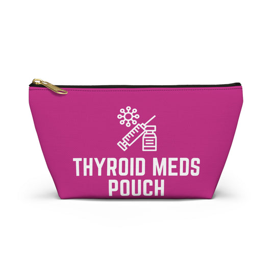 Personalized Thyroid Meds Pouch for Daily Medication Storage Travel Organizer for Hypothyroidism and Health Essentials