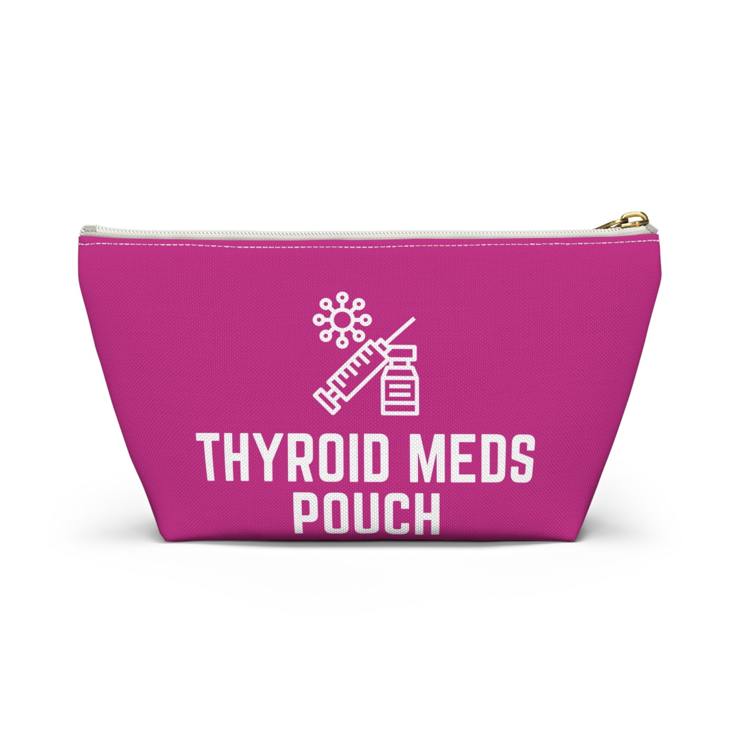 Personalized Thyroid Meds Pouch for Daily Medication Storage Travel Organizer for Hypothyroidism and Health Essentials