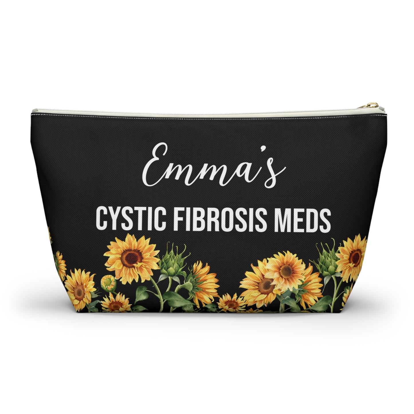 Cystic Fibrosis Meds Pouch for Daily Medication Storage Personalized Medical Travel Bag for Kids and Adults with CF Essentials Inside