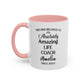 Custom Life Coach Mug, Funny Motivational Mentor Gift, Personalized Coach Mug, Empowerment Coffee Cup