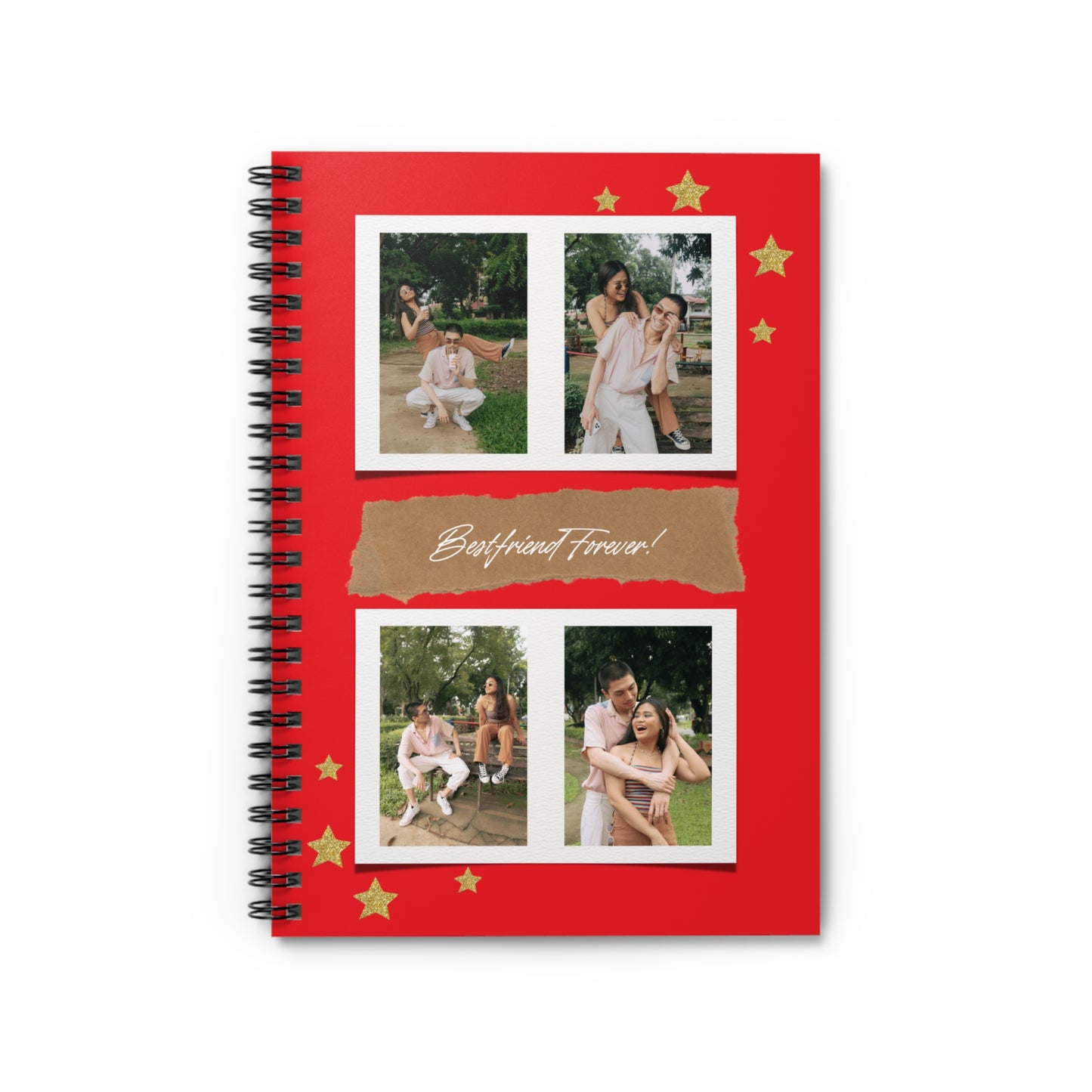 Personalized Friend Journal Book, Custom Best Friend Notebook, Gift for Bestie, Memory Keepsake, Friendship Diary, Cute Name Journal