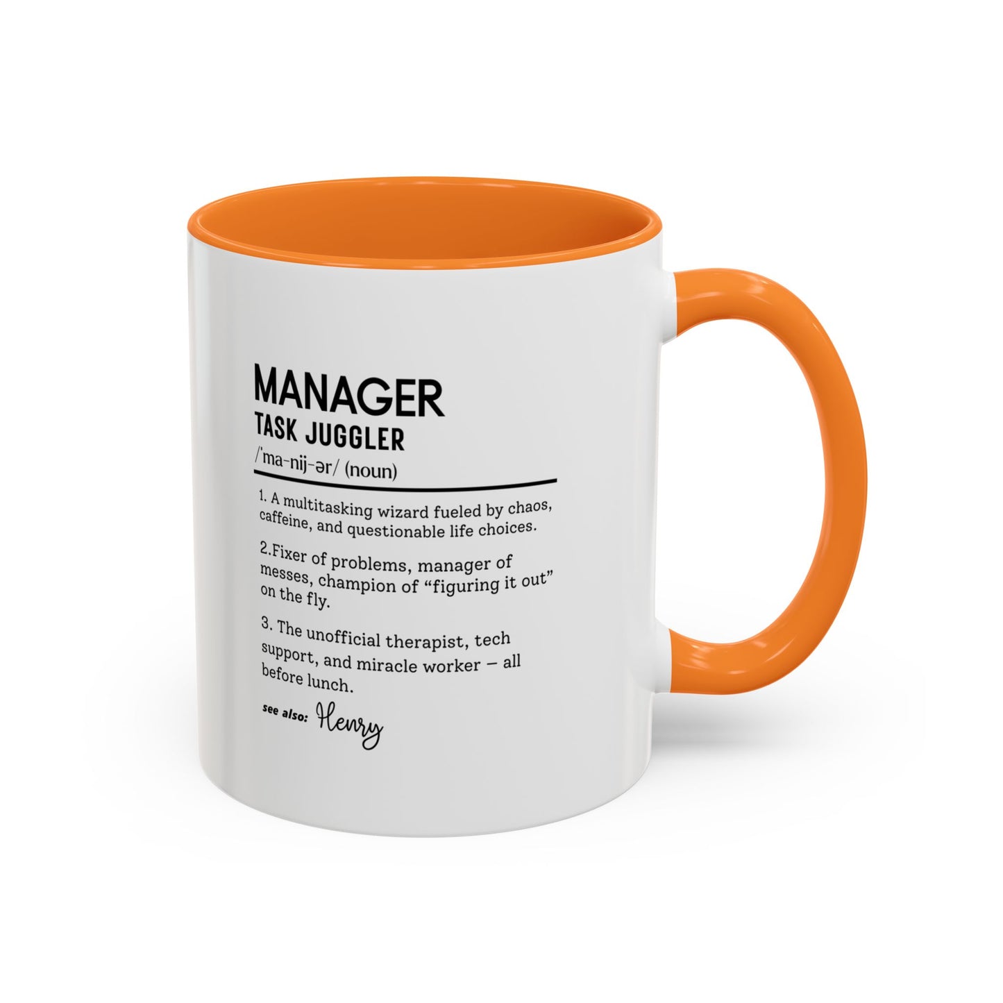 Funny Manager Mug, Custom Boss Gift, Office Leader Definition Cup, Personalized Coffee Mug, Supervisor Appreciation