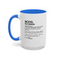 Model Dictionary Mug, Funny Pose Warrior Mug Gift, Personalized Runway Star Coffee Cup, Colorful Mugs (11oz, 15oz)