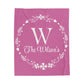Custom Family Name Blanket, Last Name Blanket, Initials Blanket, Wedding Gift, Anniversary Gift, Housewarming Gift, Gift for Family