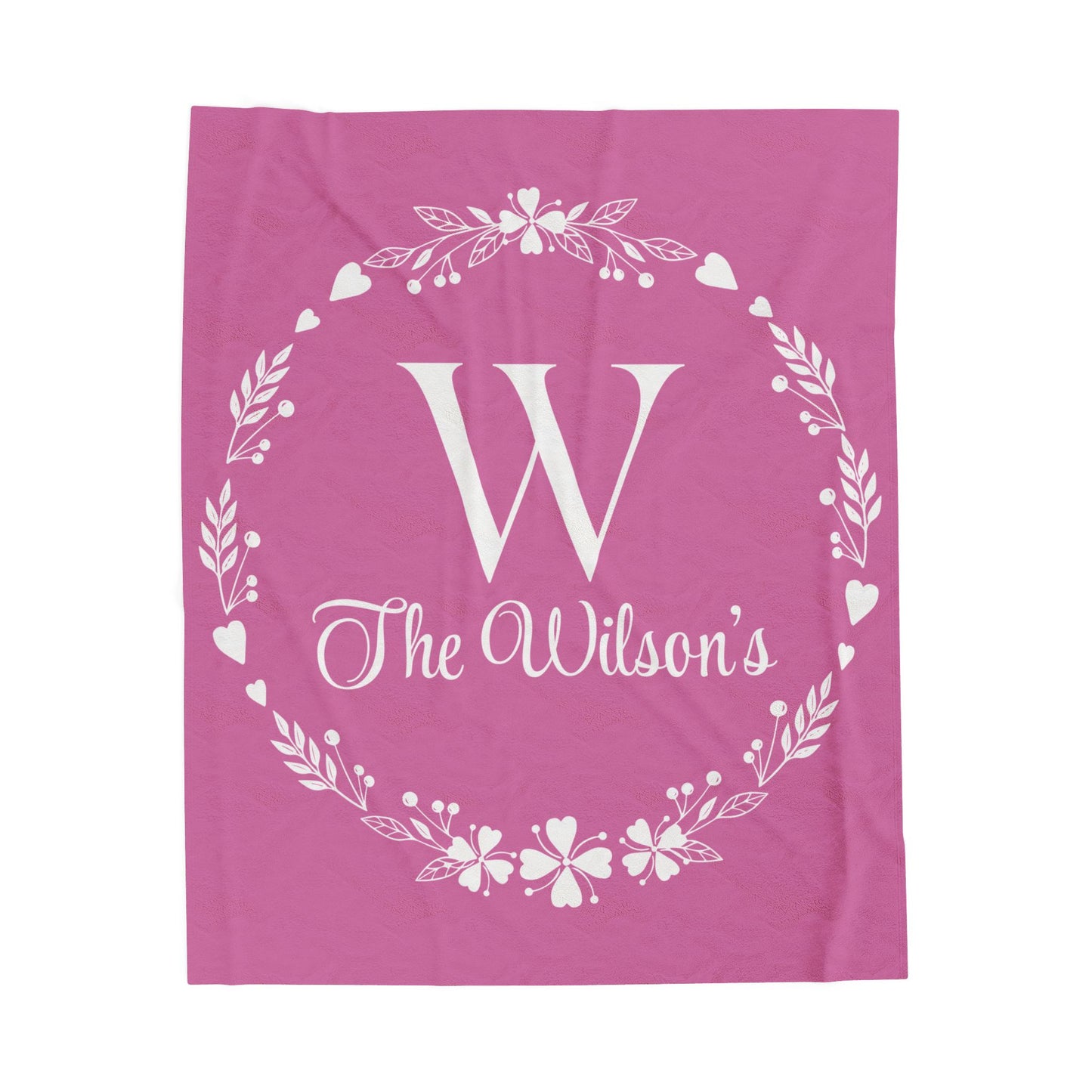 Custom Family Name Blanket, Last Name Blanket, Initials Blanket, Wedding Gift, Anniversary Gift, Housewarming Gift, Gift for Family