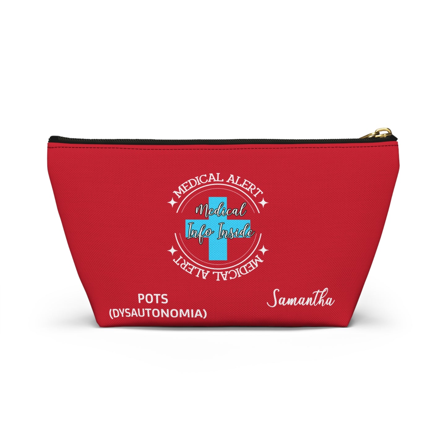 Personalized Medical Alert POTS Dysautonomia Medical Info Pouch Samantha Emergency Medical Information Storage Travel Ready