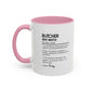 Custom Butcher Mug, Funny Dictionary Definition Gift, Meat Master Mug, Butcher Coffee Cup, Personalized Butcher Gift, Meat Cutter Mug