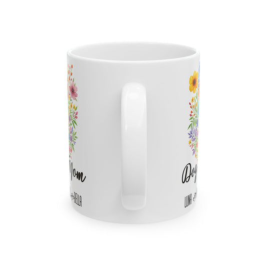 Dog Mom Mug 11oz 15oz Custom Coffee Cup Gift for Dog Lovers Pet Owner Mug for Women Personalized Ceramic Mug for Fur Mama