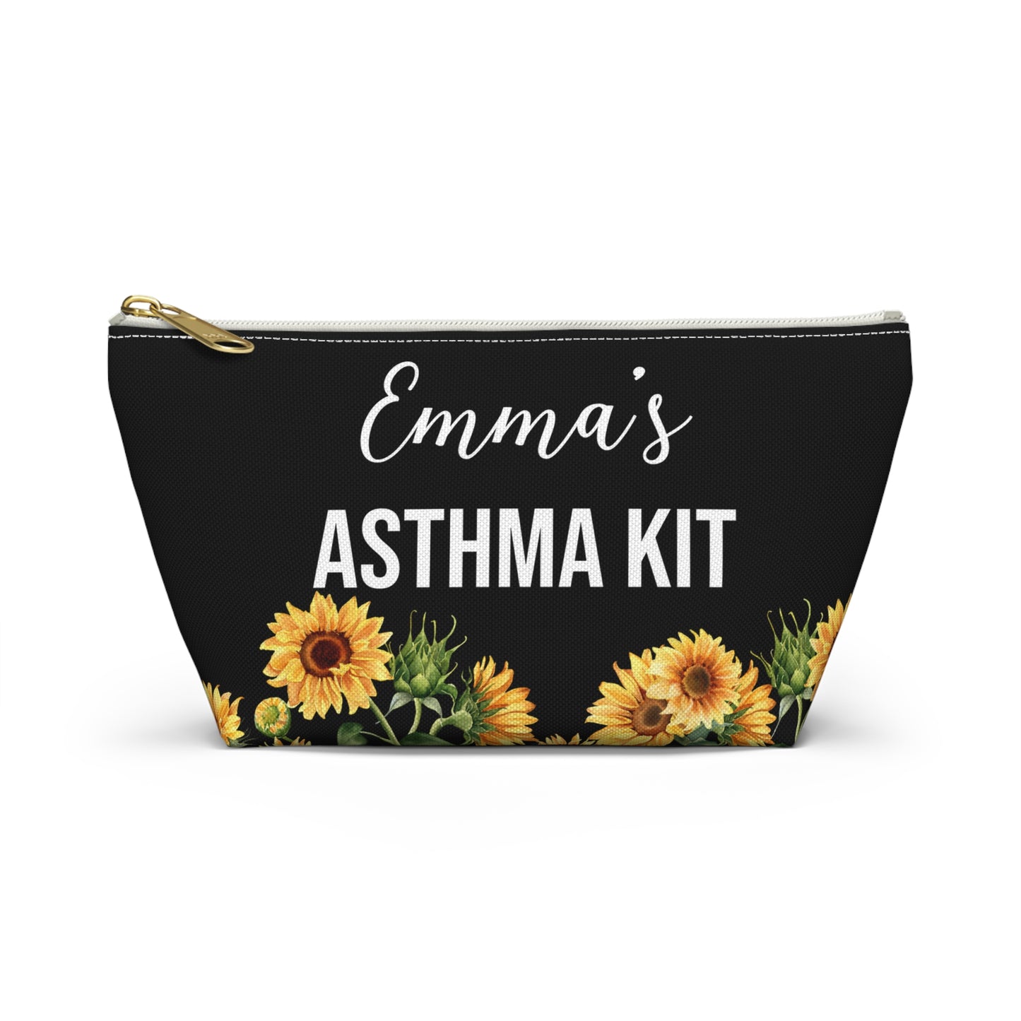 Personalized Asthma Kit Inhaler Bag for Emergency Medications Compact Travel Pouch for Kids or Adults with Asthma Essentials Inside