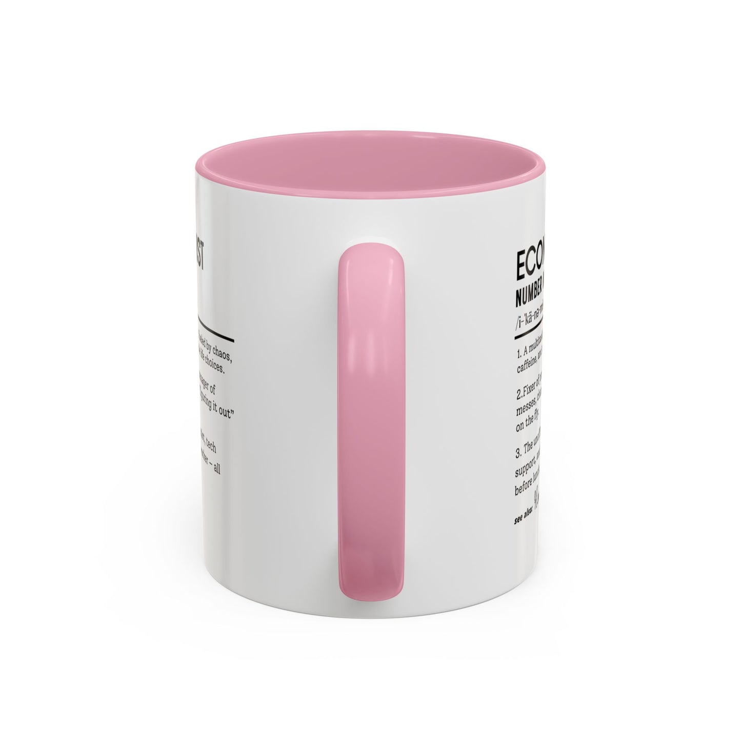 Funny Economist Mug, Number Ninja Dictionary Mug, Custom Coffee Cup for Finance Pros, Gift for Economists, Colorful Mugs (11oz, 15oz)