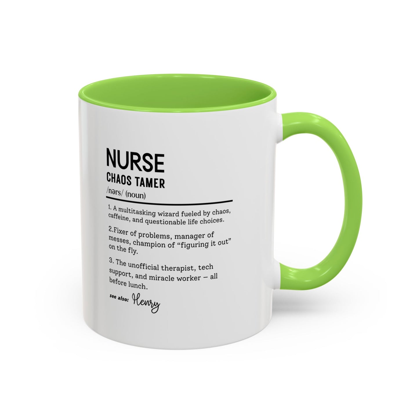 Funny Nurse Mug, Custom Nurse Definition Gift, Personalized Coffee Cup for RN, ICU Nurse Gift, Nursing School Humor