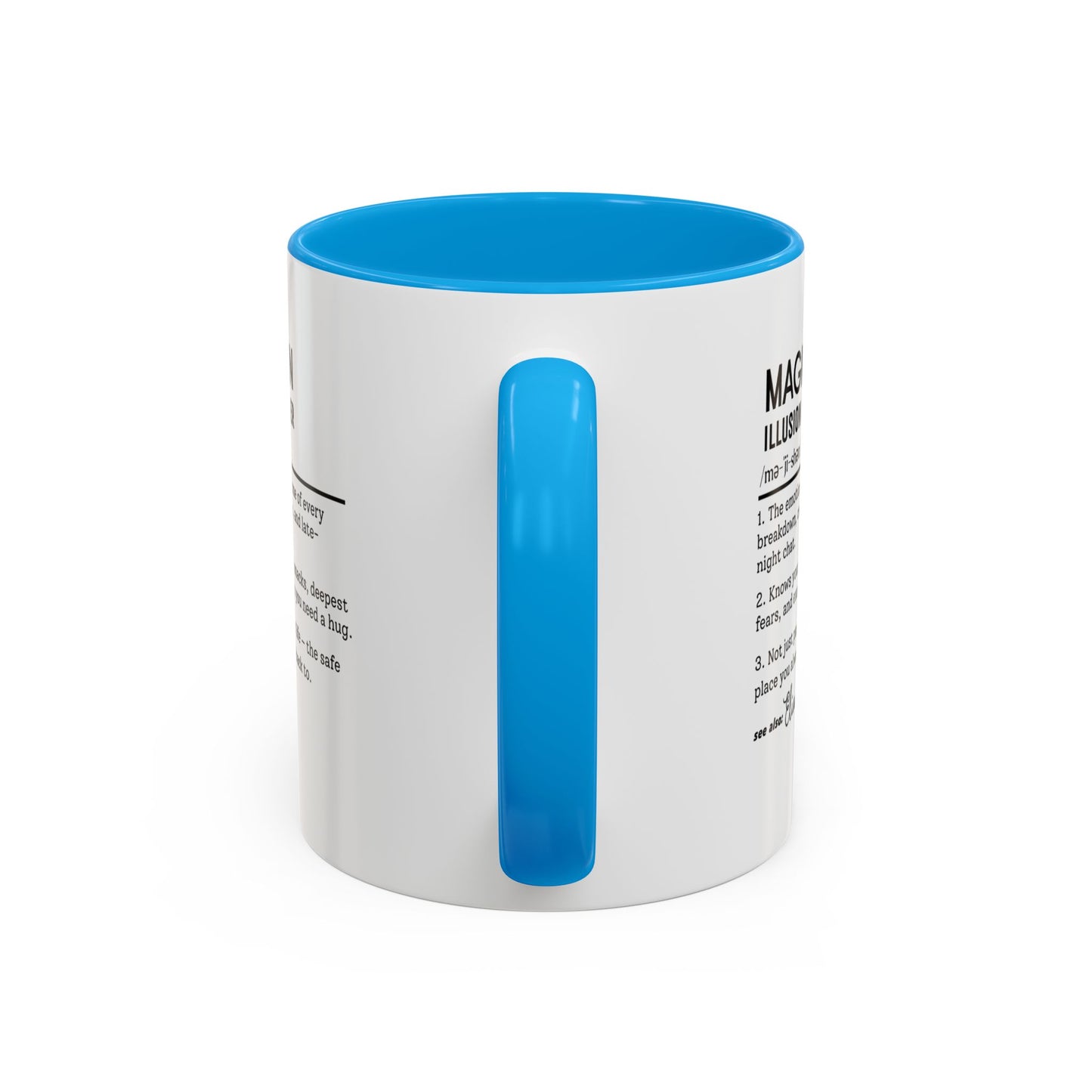 Custom Magician Dictionary Mug, Funny Illusion Hustler Gift Mug, Personalized Magic Performer Cup, Colorful Mugs (11oz, 15oz)