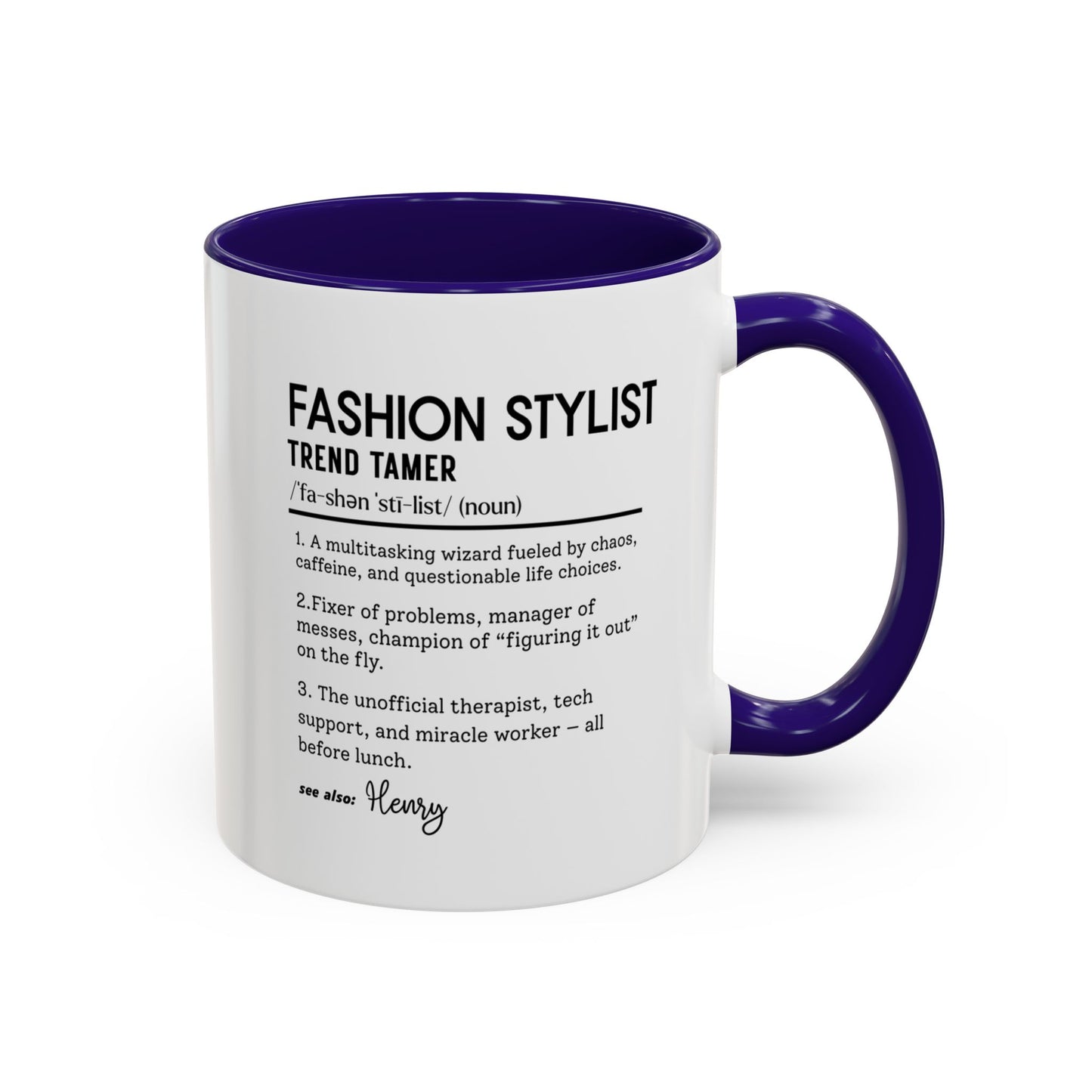 Custom Fashion Stylist Mug, Funny Glam Gift, Stylist Dictionary Mug, Personalized Fashion Mug, Colorful Mugs (11oz, 15oz)