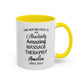 Custom Massage Therapist Mug, Relaxation Spa Cup, Personalized Coffee Mug, Healing Hands Gift, Funny Coffee Cup, 11, 15oz Mug