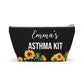 Personalized Asthma Kit Inhaler Bag for Emergency Medications Compact Travel Pouch for Kids or Adults with Asthma Essentials Inside