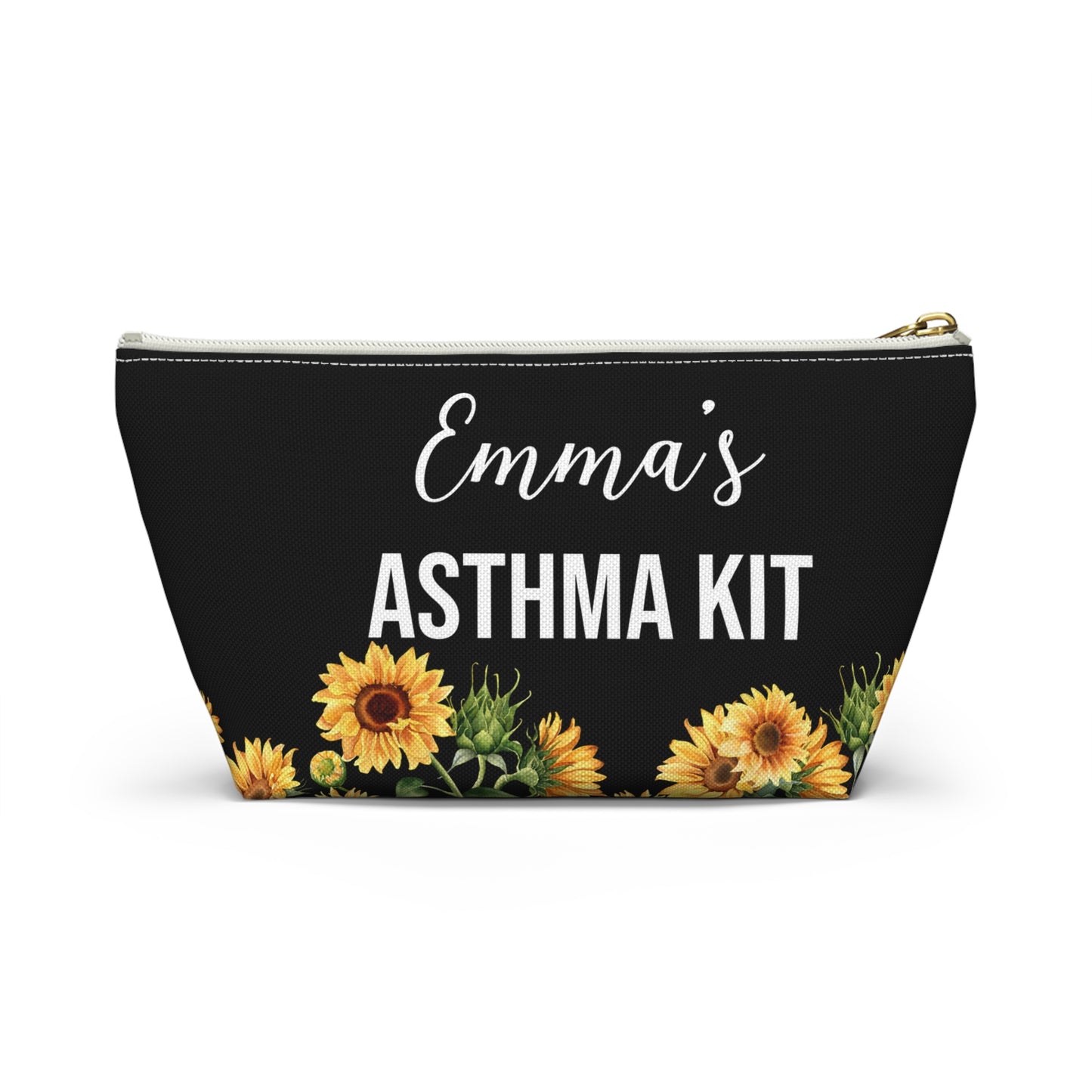 Personalized Asthma Kit Inhaler Bag for Emergency Medications Compact Travel Pouch for Kids or Adults with Asthma Essentials Inside