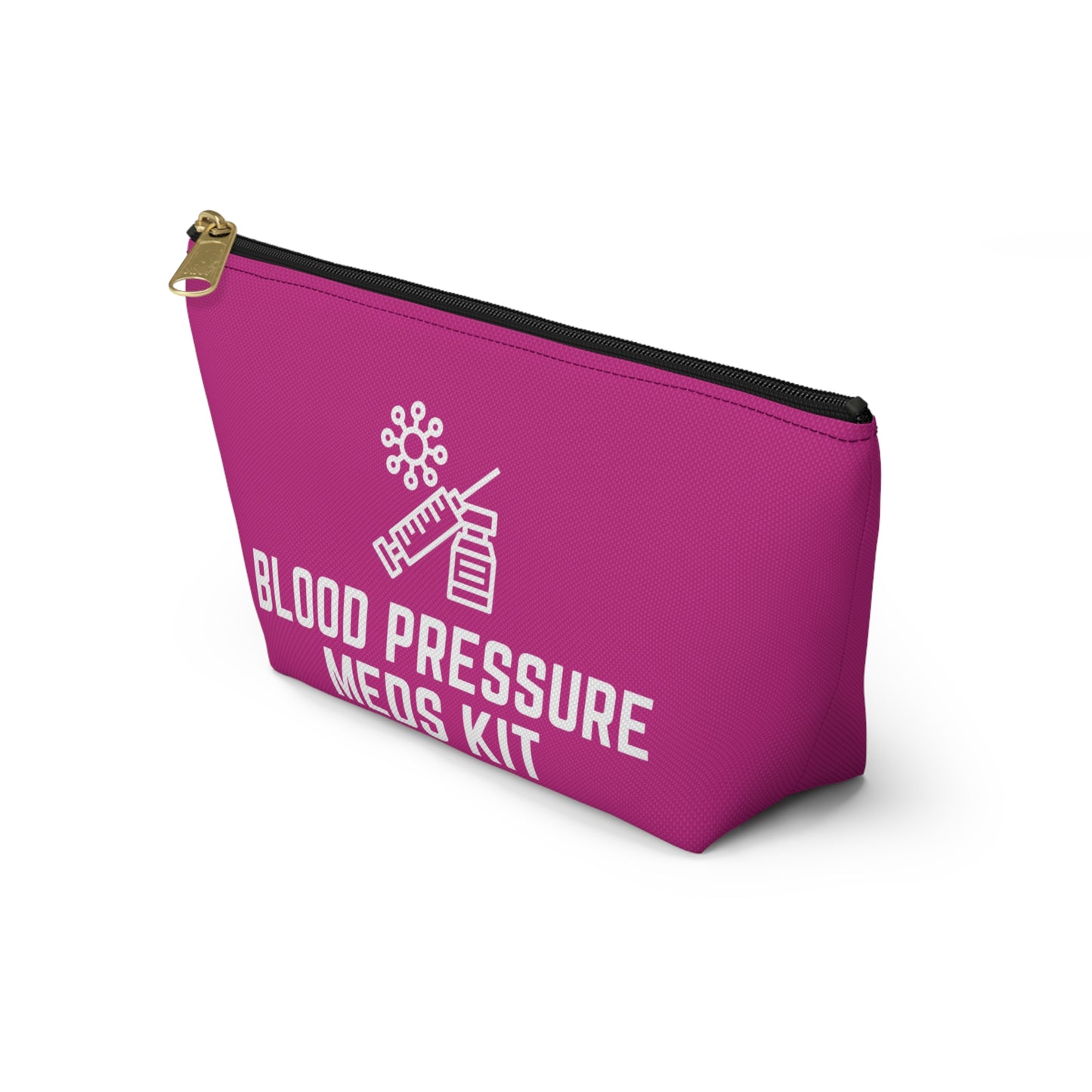 Personalized Blood Pressure Meds Kit Pouch for Daily Medication Storage Travel Organizer for Hypertension and Health Essentials