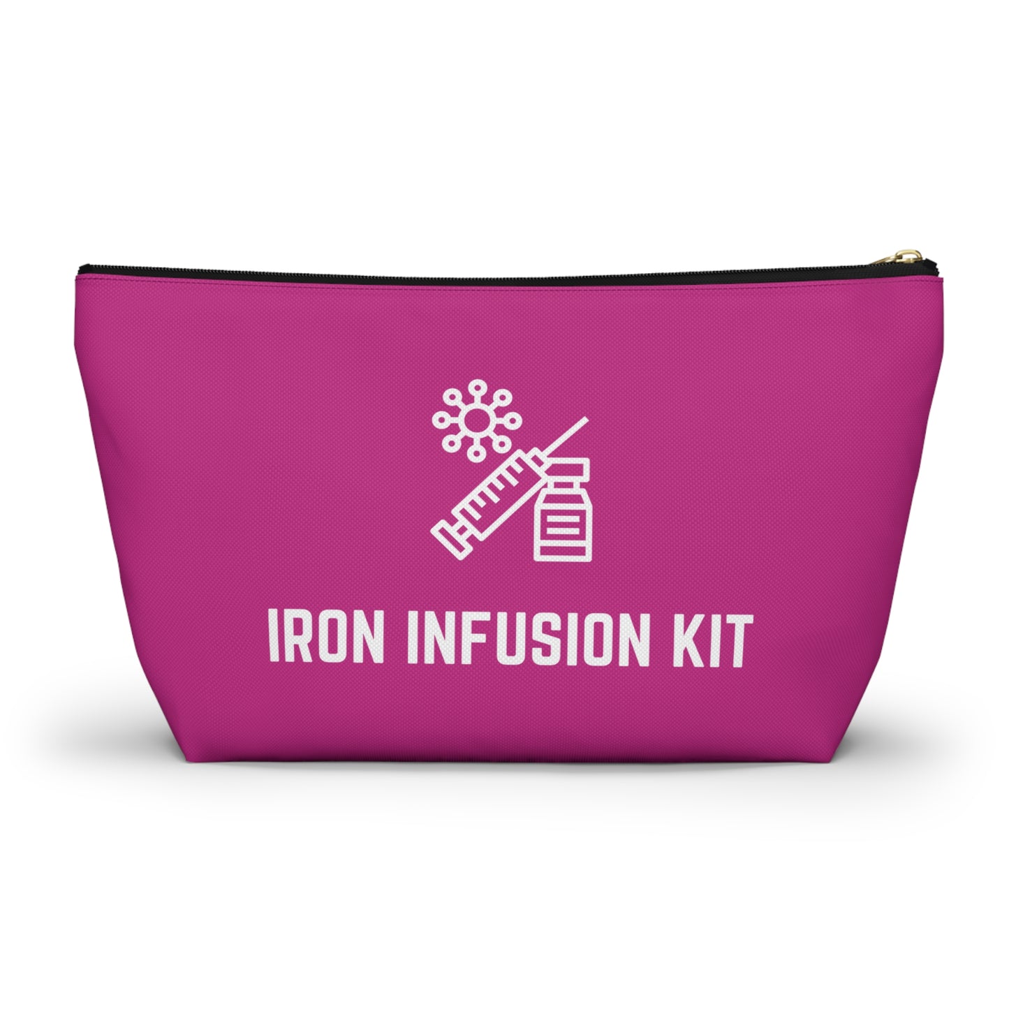 Personalized Iron Infusion Kit Pouch for Medical Essentials Storage Bag for IV Supplies Travel Organizer for Health and Wellness