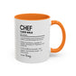Funny Chef Mug, Custom Culinary Gift, Personalized Cooking Mug, Kitchen Humor Cup, Foodie Definition Mug, Colorful Mugs (11oz, 15oz)