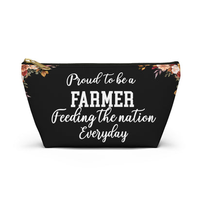 Farmer Essentials Pouch Gift For Farmers Farm Life Organizer Bag Rustic Travel Pouch Agriculture Lover Gift Cute Everyday Carry Zipper Case